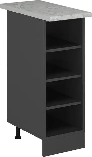 Vicco Küchenregal R-Line Offener Küchenschrank Anthrazit Marmor B/T/H: 30 x 17,8 x 81,6 cm - Bild 1