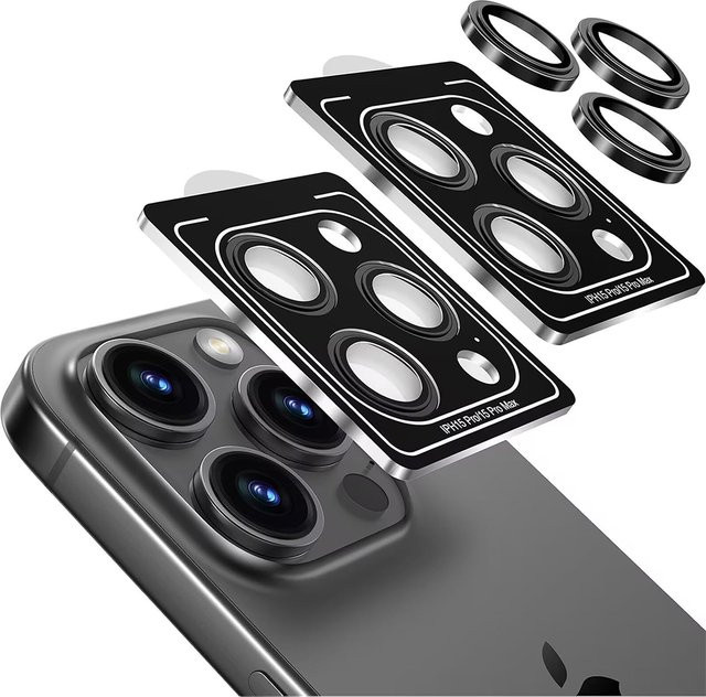 NYFundas 2er-Pack Glas-Kameraobjektivschutz für iPhone 17 Air 16 E 15 Pro Max 14 Plus 13 Mini transparent - Bild 1