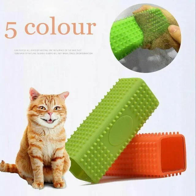 Silikon Haarentferner aus Gummi für Haustiere zur Reinigung von Kleidung, Sofa, Teppich und Möbeln sowie zur Massage für Hund und Katze - Bild 1