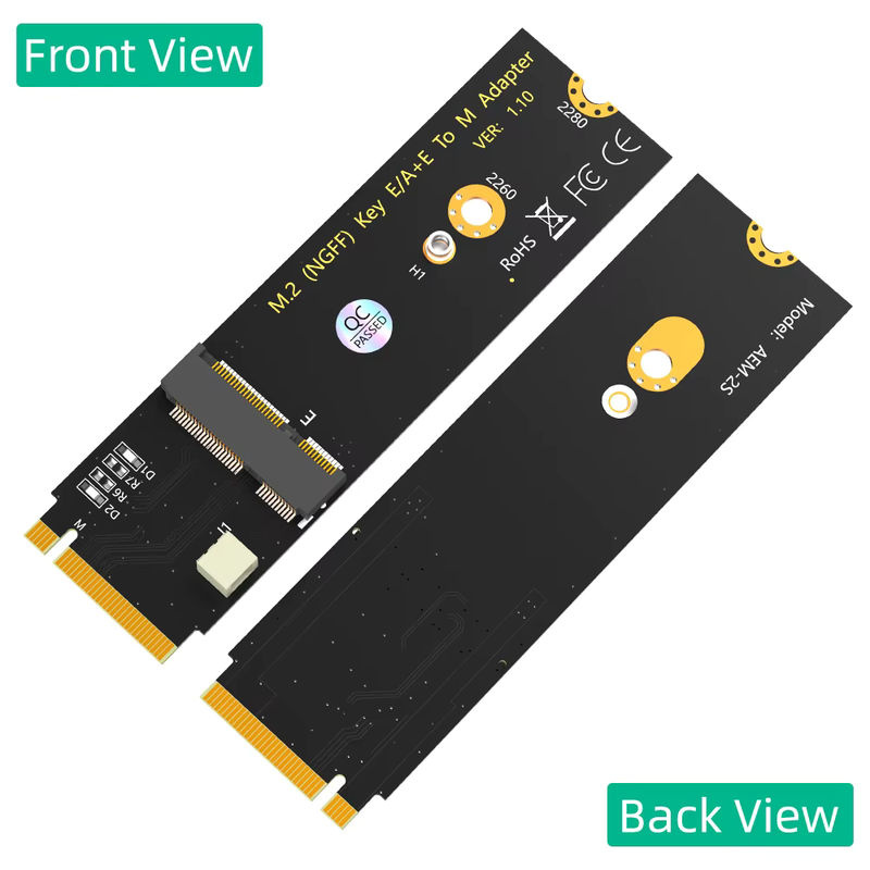 T.F.SKYWINDINTL M.2 Key M Adapterkarte für WiFi und Bluetooth Module Intel AX200 AX201 AX210 8260 8265 9260 in Schwarz - Bild 2