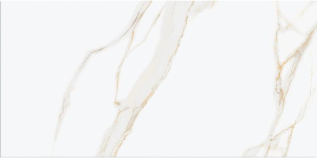 Wandfliese United Tile und Mosaic Calacatta Gold in Weiß und Gold, Marmoroptik, glasiert und glänzend, B/H: 60 x 30 cm, Tiefe: 0,9 cm - Bild 1