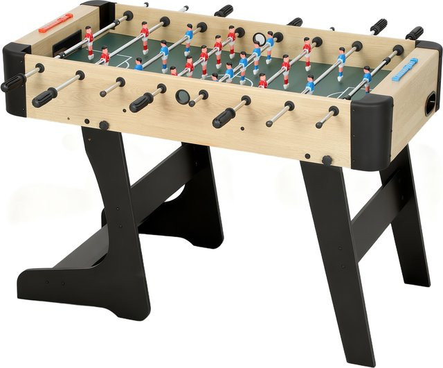 SPORTNOW Klappbarer Kinder-Kickertisch, Holztisch, für 2 bis 4 Personen - Bild 1