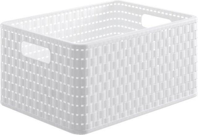 Rotho Korb COUNTRY weiß Volumen: 18 l, B/H/L: 27,8 x 19,1 x 36,8 cm - Bild 1