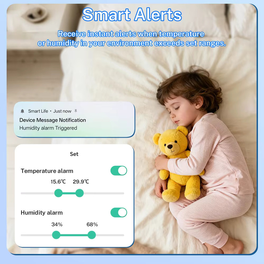 Tuya Zigbee Temperatursensor und Feuchtigkeitssensor mit Hygrometer und Thermometer, IP65 wasserdicht für den Außenbereich, kompatibel mit Yandex und Alexa - Bild 4