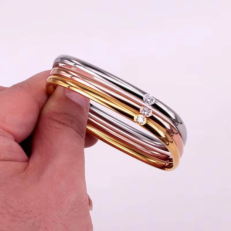 ZAKOL Armband Edelstahl, Zirkon, Unisex - Bild 4