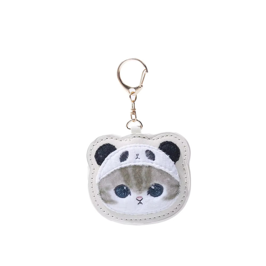Bandai Schlüsselanhänger Hai-Katze, Leder, Stickerei - Bild 2