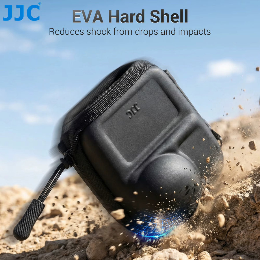 JJC Mini-Hülle für DJI Osmo Nano, stoßfeste EVA Aufbewahrungsbox in Schwarz - Bild 2