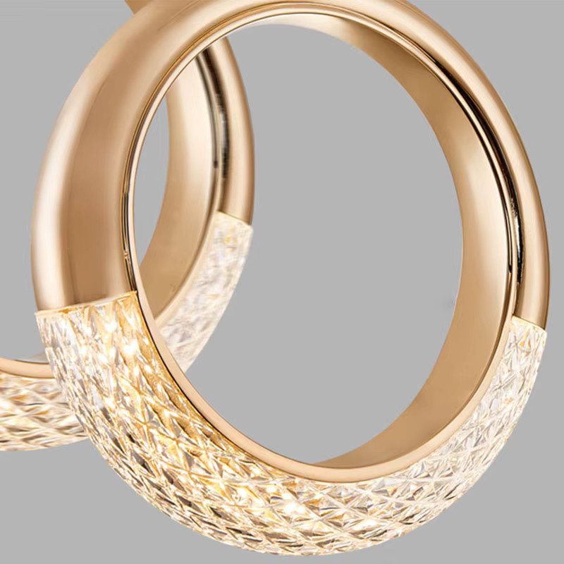 Lyfs Nordische LED-Mondpendelleuchte in Gold/Messing aus Metall für Wohnzimmer und Schlafzimmer - Bild 3
