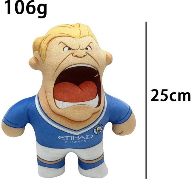 Yiran toy Erling Haaland Plüschtier, Weiche Kuschelpuppe, ab 14 Jahren - Bild 1