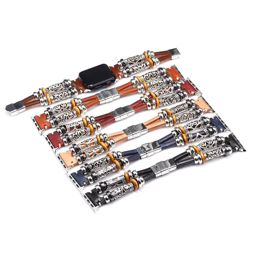NEY Uhrenarmband Leder, Retro, Unisex - Bild 2