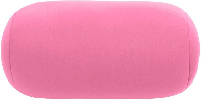 Mini-Kissenrolle mit Mikroperlen als Nackenstützkissen für Sofa, Büro oder Reisen in Rot oder Pink - Bild 1