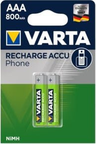 Varta Phonepower Accu T398 Micro AAA Akku NiMH 800 mAh, 2 Stück - Bild 2