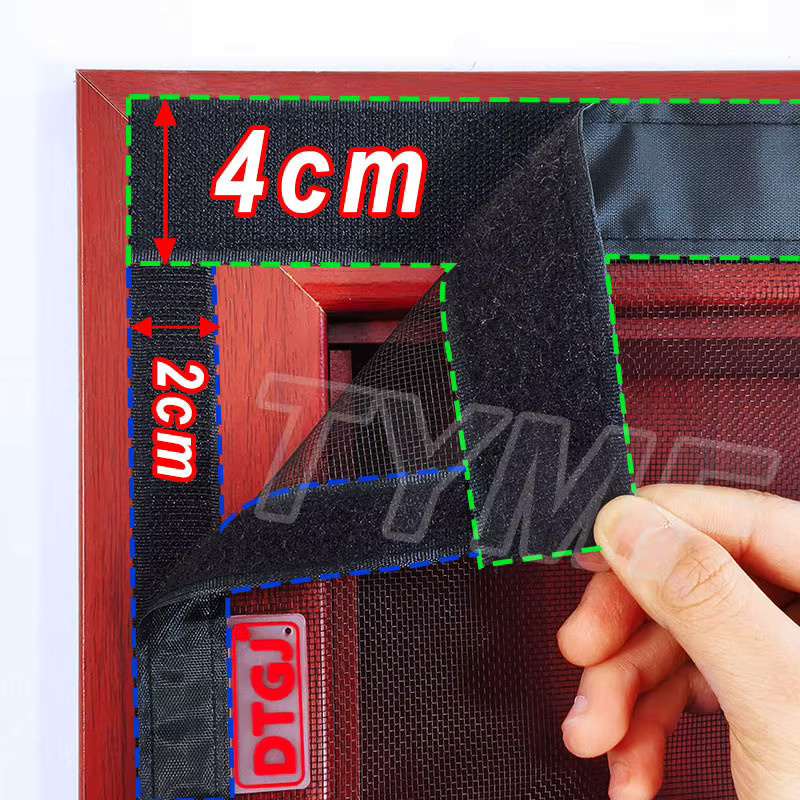 TYMF Magnetisches Moskitonetz als Insektenschutz-Vorhang für den Außenbereich in Schwarz, Weiß oder Grau - Bild 4
