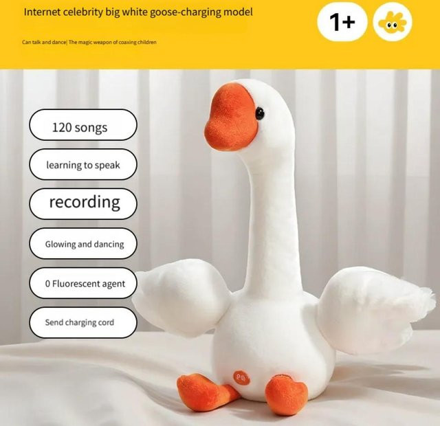 Linyi toy Tanzende Ente, Elektrisches Stofftier, Singend, ab 3 Jahren - Bild 1
