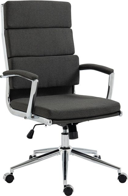 CLP Bürostuhl Cleveland Ergonomischer Schreibtischstuhl mit Armlehnen und Wippfunktion in Fabric - Bild 1