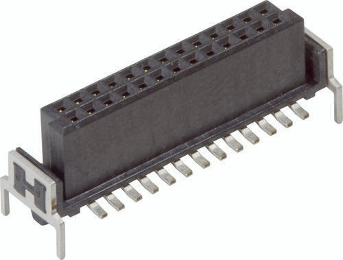 HARTING Federleiste 15210802401000 aus Messing in Schwarz mit 2 Reihen und 220 Kontakten - Bild 1