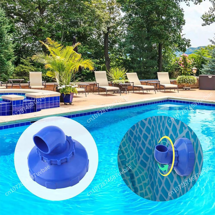 Verstellbare Ersatzdüse für Schwimmbad-Einlassdüsen zur Verbesserung der Wasserzirkulation aus Kunststoff in Blau - Bild 3