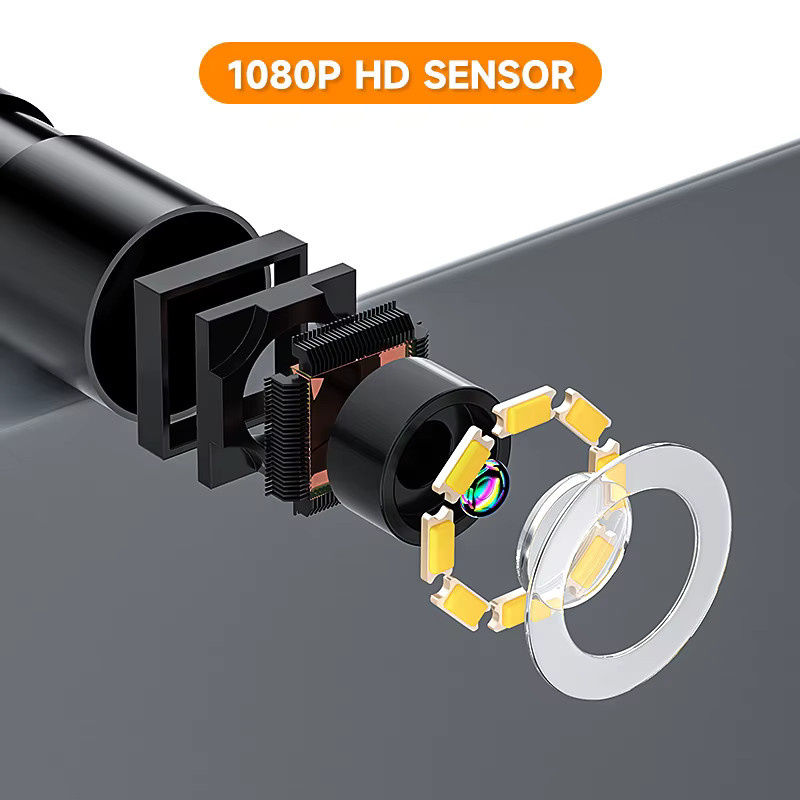 BUMBORN Industrie-Endoskopkamera mit 4,3 Zoll Display, 8 mm HD 1080P Kamera, abnehmbares Design und IP67 Schutz, Farbe: Schwarz - Bild 3
