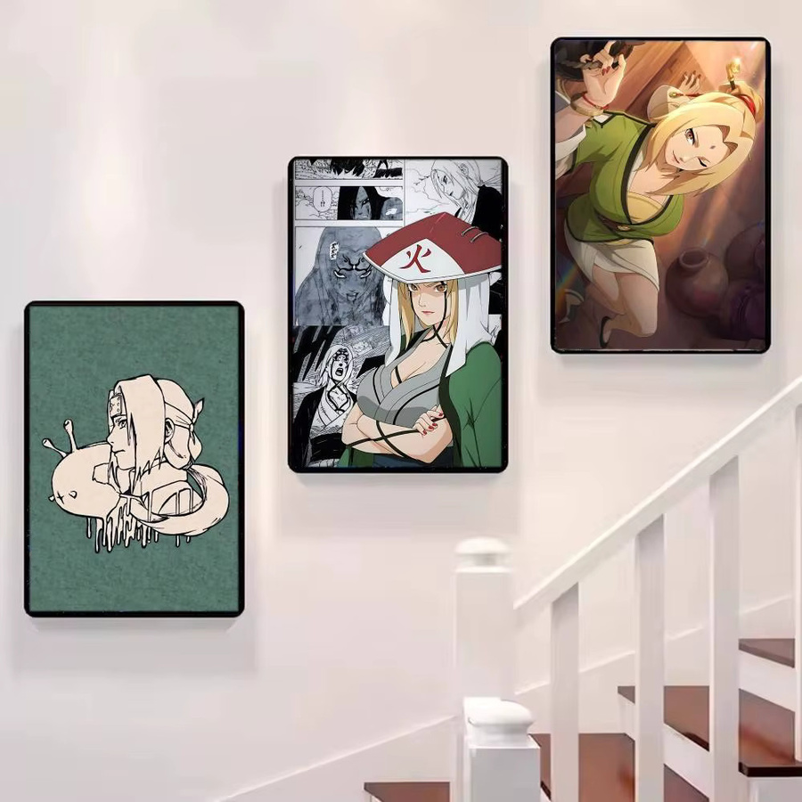 Naruto Tsunade Anime Poster als Vintage Wandkunst Illustration in Mehrfarbig - Bild 5