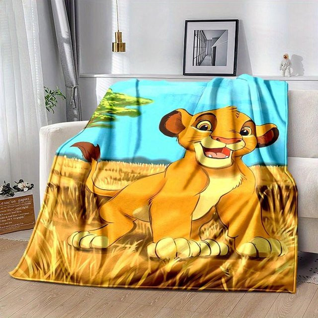 Weiche und warme Cartoon König der Löwen Decke von CSQ Twelve in Multicolour, B/B: 150 x 200 cm - Bild 1