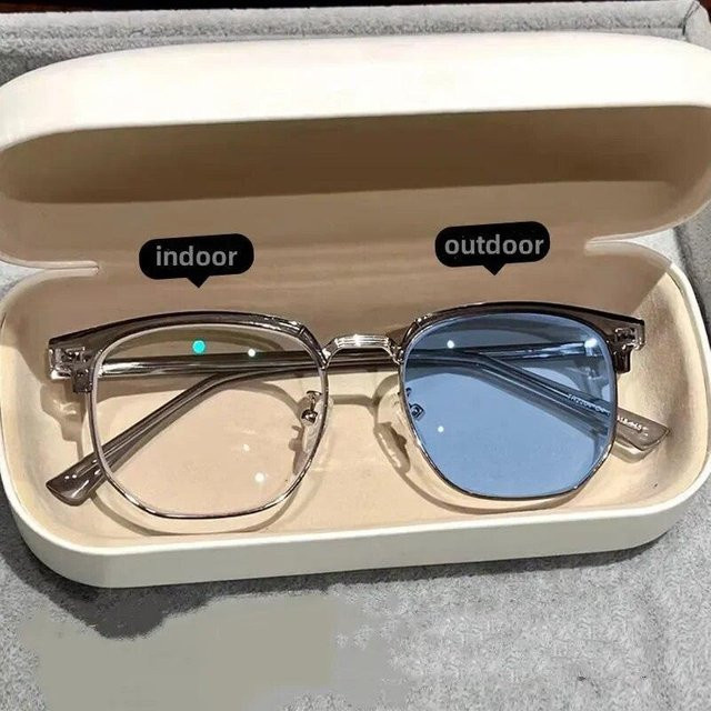 Binchi Outdoor Equipment Korrektionsbrille, Vollrand, Square, Metal, Unisex, transparent, silver - Bild 1