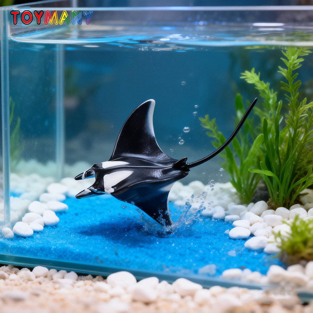 Toymany Simulation Manta Ray, Ozean Tier Modell, Mini Sammlerfiguren - Bild 1