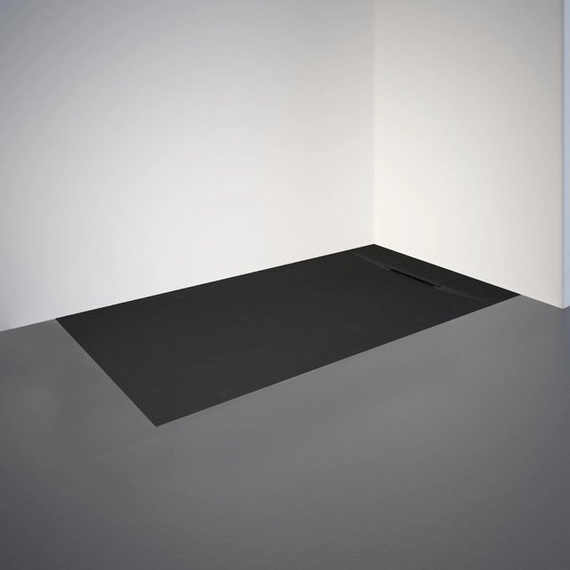 Schulte Duschwanne ExpressPlus Extraflach aus Mineralguss, rechteckig, Anthrazit, B: 150 cm, T: 70 cm - Bild 1