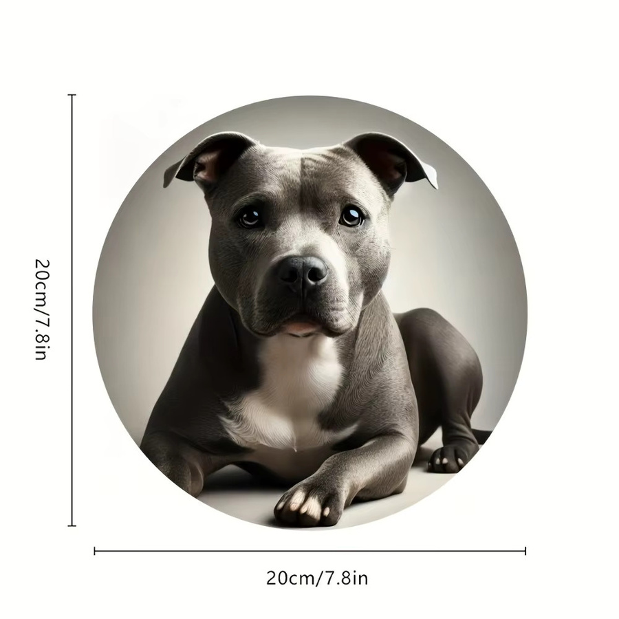 Potdemiel Vintage Staffordshire Bull Terrier Aluminiumschild zur Wandmontage - Bild 2
