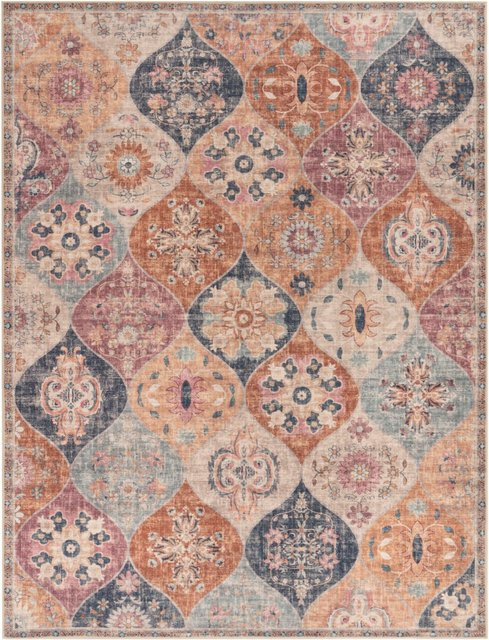Waschbarer Vintage Teppich Sami mehrfarbig B: 160 cm, T: 220 cm - Bild 1