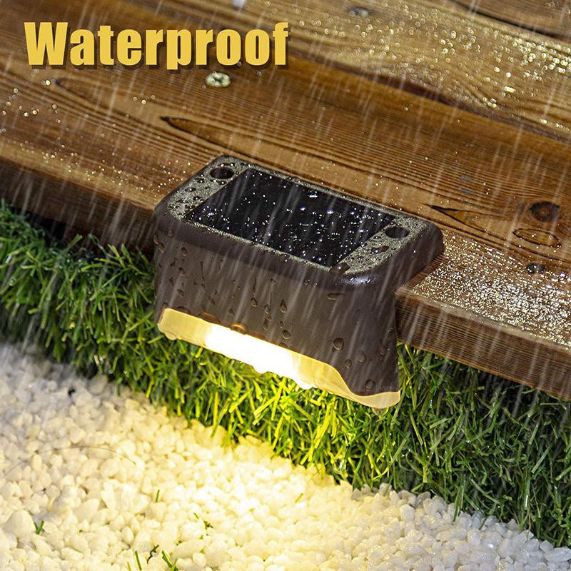 Lanzhong Home Decoration Solar LED Außenleuchte Modern IP65 wetterfest für Garten und Wege in Schwarz-Weiß - Bild 8