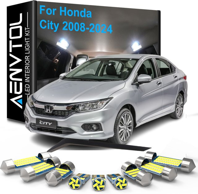 AENVTOL 9er Set LED Innenraumbeleuchtung Canbus für Honda City - Bild 1