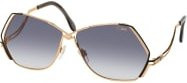 Cazal 226/3 Sonnenbrille, Vollrand, quadratisch, Metall, gold, grau, Damen - Bild 1