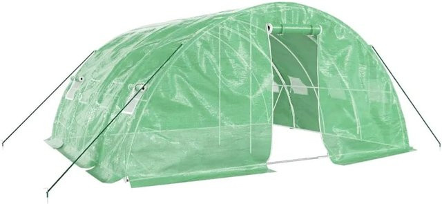 Furnicato Gewächshaus mit Stahlrahmen in Grün, Fläche: 20 m², B/T/H: 5 x 4 x 2,3 m - Bild 1