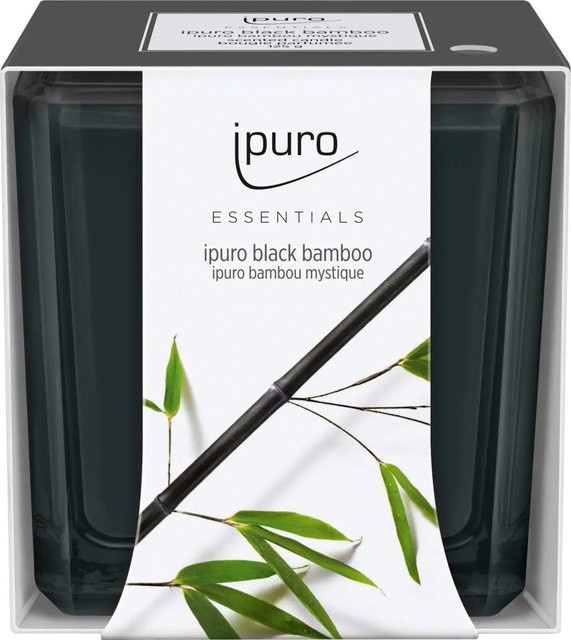 ipuro Duftkerze Essentials Black Bamboo Schwarz 125 g - Bild 1