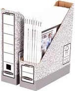 Fellowes Bankers Box Archiv-Stehsammler für DIN A4, 10 Stück, Grau und Weiß - Bild 1