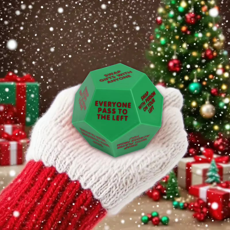 ZQNYCY Weihnachtsspiel Würfel, Familienspiel, 1/2 Stücke, 12-seitig - Bild 4