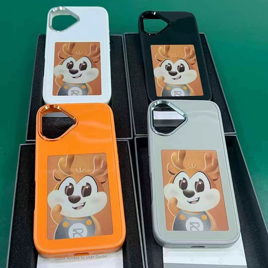 Intelligente E-Ink Digital-Foto Handyhülle für Apple iPhone 17, 17Pro und 17ProMax in Schwarz mit App-Steuerung - Bild 4