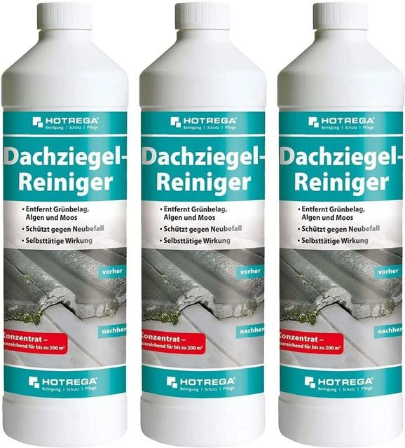 Hotrega Dachziegel Reiniger Konzentrat 3 x 1 Liter - Bild 1