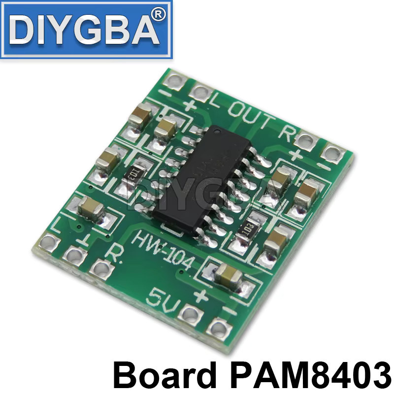 5 Stück PAM8403 Mini-Verstärker Modul DIYGBA 2-Kanal USB Digital Audio Board mit Potentiometer 2 x 3 W in Grün - Bild 2