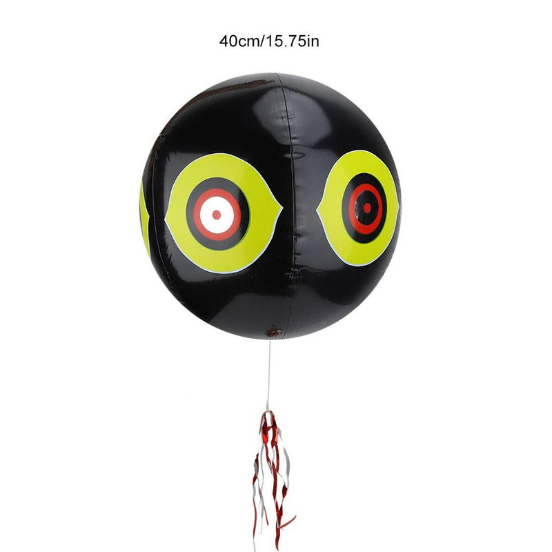 TOMTOP JMS Terror Aufblasbarer Vogelschreck-Ballon zur Vogelabwehr in Schwarz aus PVC - Bild 6