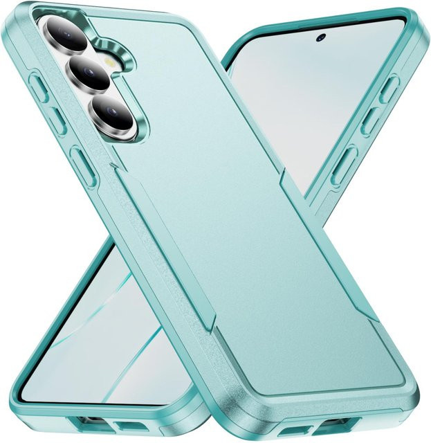 Stoßfeste Hartschalen Schutzhülle für Samsung Galaxy S26 S25 S24 S23 S22 S21 Ultra FE sowie A56 A55 A54 A36 A35 A26 A16 A06 Hülle in Transparent oder Türkis - Bild 1