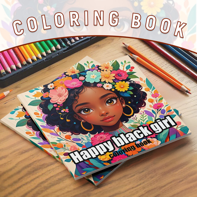 Black Beauty Malbuch für Mädchen in Mehrfarbig mit dicken Papierseiten - Bild 1