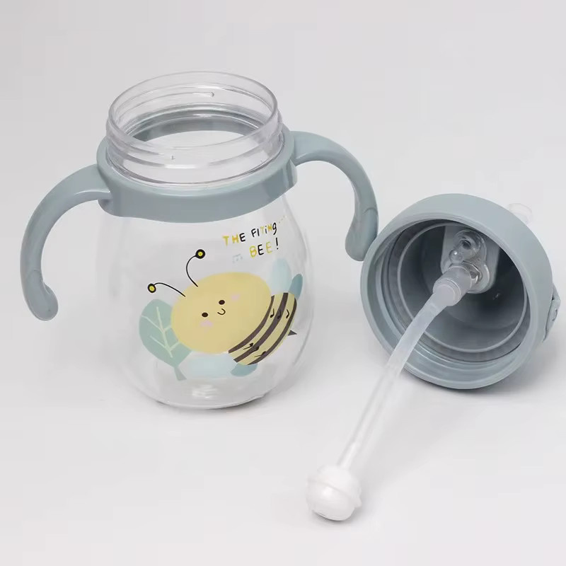 Anti-Erstickungs Trinkbecher für Babys mit Strohhalm und Schwerkraft-Ball im Entenschnabel-Design, Mehrfarbig - Bild 2