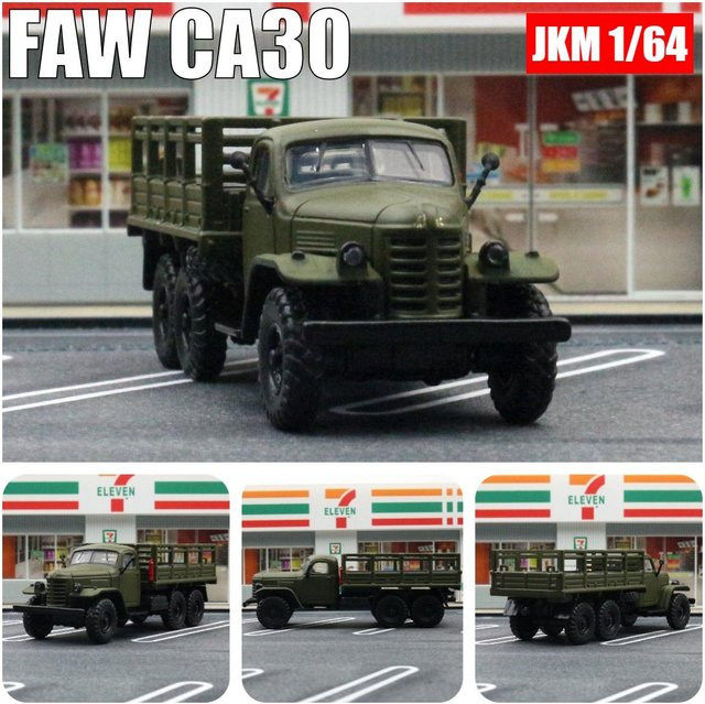 Linyi Toy Car Faw Mv3 Militärtransportwagen, Spielzeugauto, 1:64, Metall, ab 14 Jahren - Bild 1