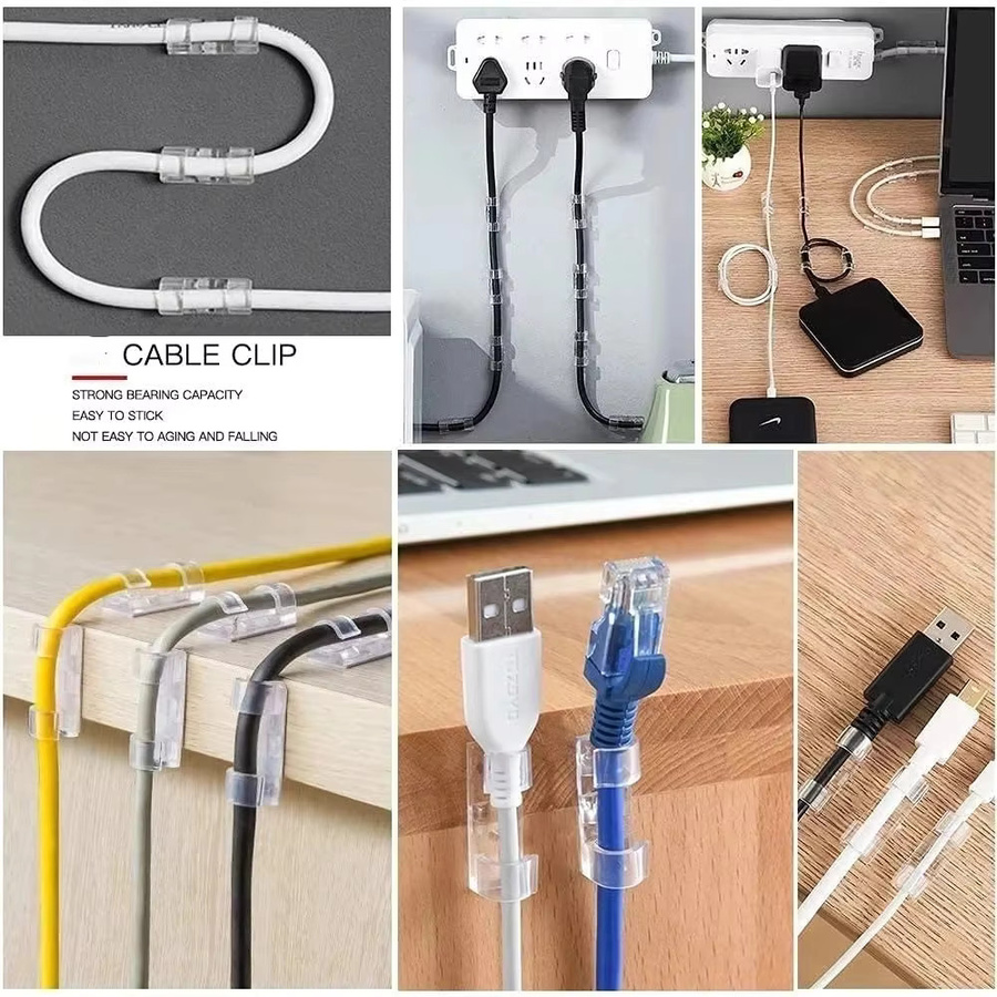 USB Kabel Organizer Clips in Weiß zur Kabelmanagement-Lösung für Kopfhörer und Maus aus Kunststoff - Bild 5
