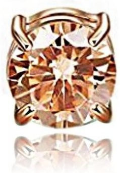 Ohrringe Magnetisch, Edelstahl, Roségold, 8mm, Unisex - Bild 1