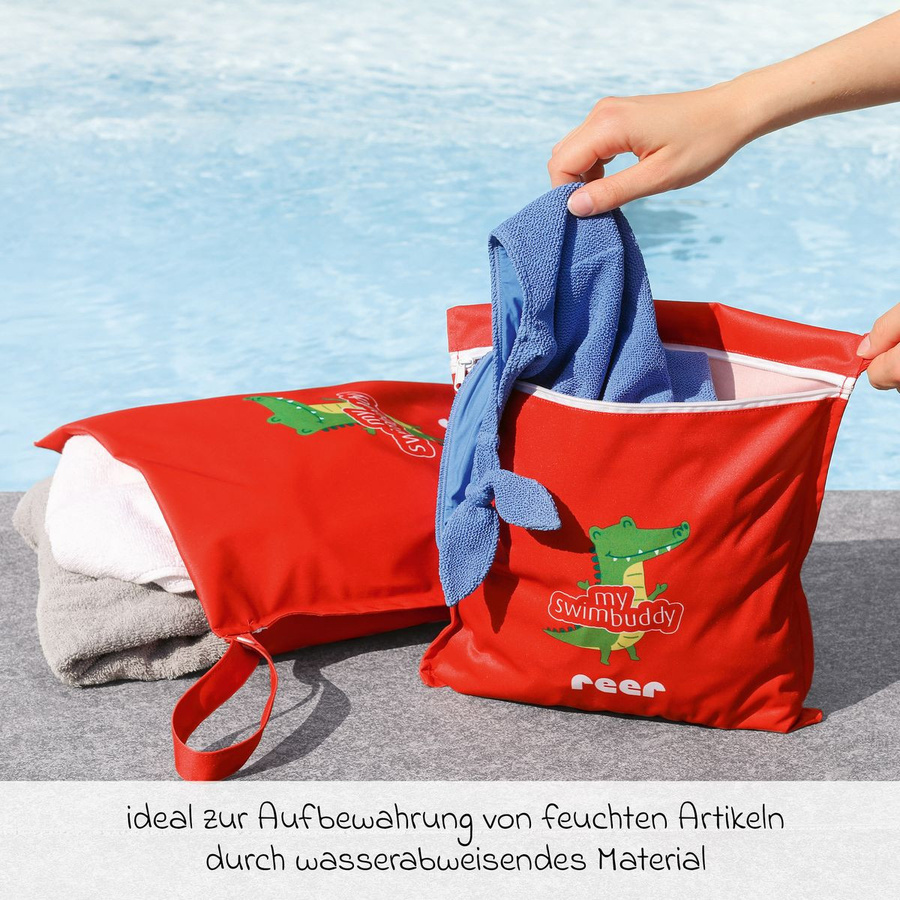 Reer 2er Pack Wetbag myswimbuddy zum Verstauen von feuchten Bade-Artikeln in Rot - Bild 2