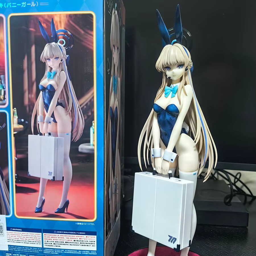 Bandai Anime Figur Asuma Toki Bunny Girl Modell in Blau und Multicolor als Sammlerstück und Dekoration - Bild 6