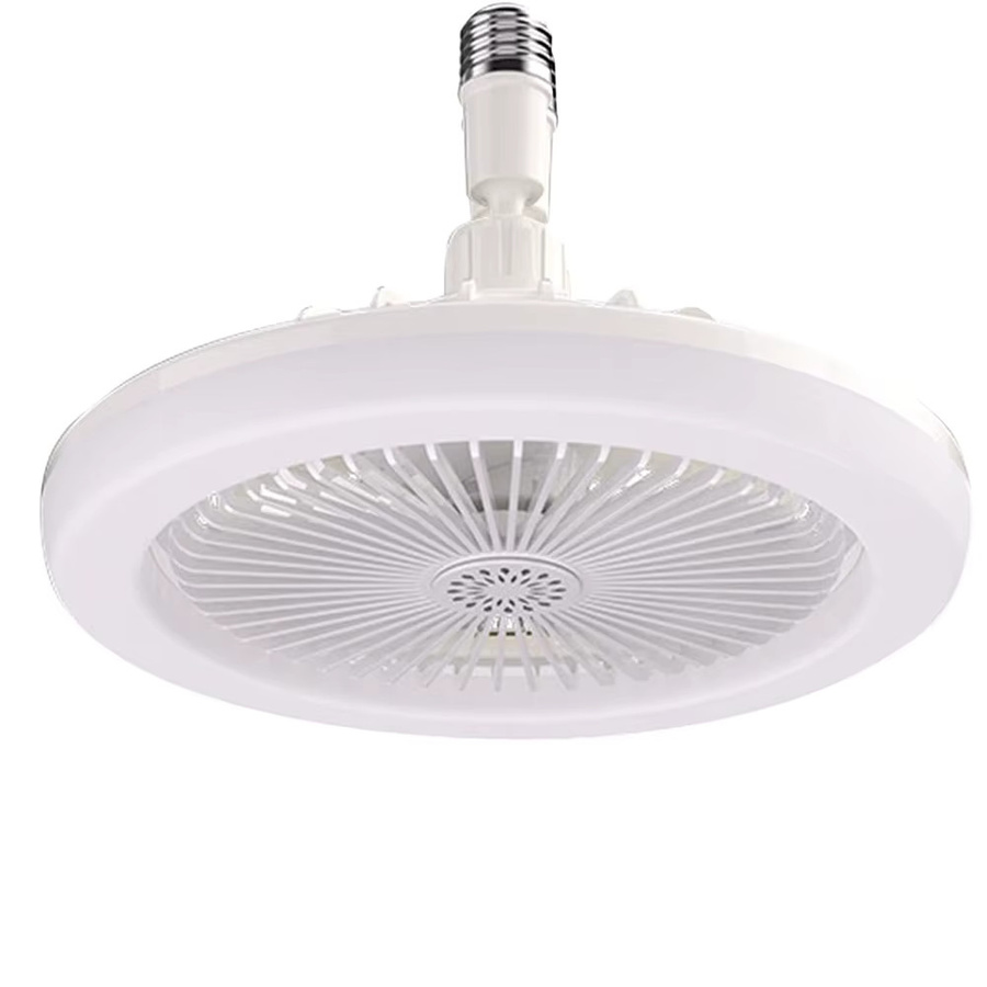 IRALAN E27 Deckenventilator mit Licht und Fernbedienung, weiß, modern und leise für Schlafzimmer und Home Office - Bild 4