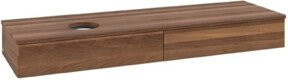 V&B Waschtischunterschrank Antao ohne Frontstruktur in Warm Walnut, Breite: 160 cm, Tiefe: 50 cm - Bild 1